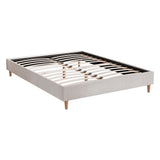 NNEDSZ Artiss Bed Frame Queen Size Beige ZORA