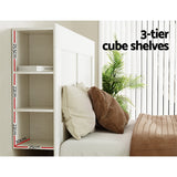 NNEDSZ Bed Head Headboard King with Shelves - CABI White