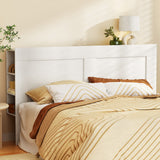 NNEDSZ Bed Head Headboard King with Shelves - CABI White