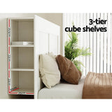 NNEDSZ Bed Head Headboard Queen with Shelves - CABI White