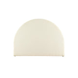 NNEDSZ Artiss Bed Head Headboard Bed Frame Queen Boucle - GREI White