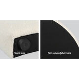 NNEDSZ Artiss Bed Head Headboard Bed Frame Queen Boucle - GREI White