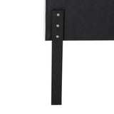 NNEDSZ Bed Frame Bed Head Headboard Queen Velvet IRIS Beige