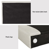 NNEDSZ Artiss Bed Frame Bed Head Headboard Queen Fabric - RIVE Beige