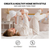 NNEMB Single Wooden Bed Frame, Modern Design, For Kids or Adults, Bedroom Furniture, White