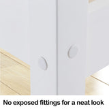 NNEMB Single Wooden Bed Frame, Bedroom Furniture for Kids and Adults