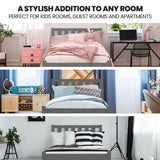 NNEMB King Single Wooden Timber Bed Frame, Grey
