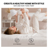 NNEMB King Single Wooden Timber Bed Frame, White