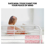 NNEMB SLUMBER Single over Double Metal Bunk Bed Frame, Matte White