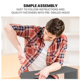 NNEMB Trundle Storage Under Bunk Bed Drawers, 2 Pieces, Grey