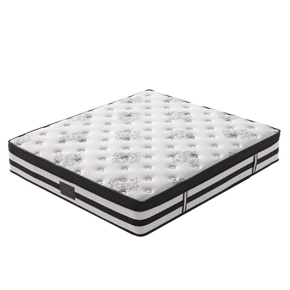 NNEMB SLUMBER Luxury 34cm Queen Mattress, Medium-Firm, Euro Top, 5-Zone Pocket Spring