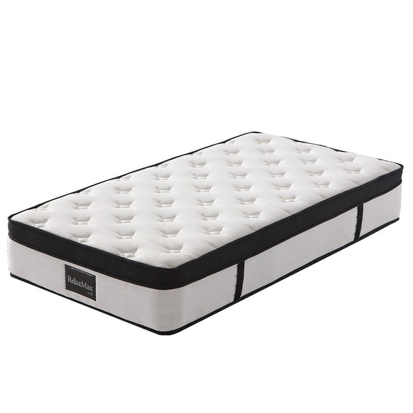 NNEMB SLUMBER RelaxMax 31cm King Single Mattress, Euro Top, 5-Zone, Pocket Spring, Knitted Fabric