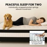 NNEMB SLUMBER RelaxMax 31cm Double Mattress, Euro Top, 5-Zone, Pocket Spring, Knitted Fabric