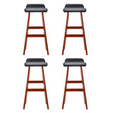 NNEDSZ Artiss 4x Bar Stools Wooden Stool Black