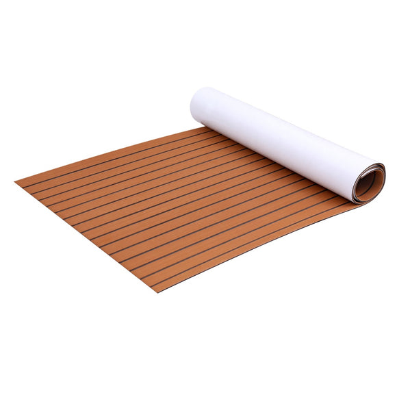 NNEDSZ Foam Boat Flooring Mat Decking Sheet 240x90x0.6cm Dark Brown