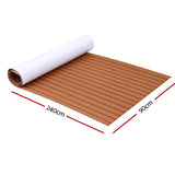 NNEDSZ Foam Boat Flooring Mat Decking Sheet 240x90x0.6cm Dark Brown