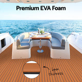 NNEDSZ Foam Boat Flooring Mat Decking Sheet 240x90x0.6cm Dark Brown