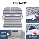 NNEDSZ Foam Boat Flooring Mat Decking Sheet 240x90x0.6cm Light Grey