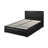 NNEED King Single Bed Frame with Storage Space Gas Lift Black