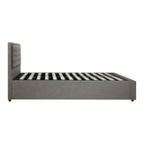 NNEED King Single Bed Frame with Storage Space Gas Lift Grey