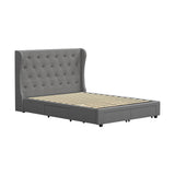 NNEED Bed Frame Double Size Frames with 4 Storage Drawers