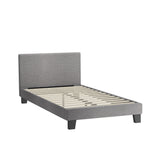 NNEED Bed Frame King Single Wooden Slats Fabric