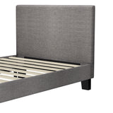 NNEED Bed Frame King Single Wooden Slats Fabric