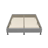 NNEED Bed Frame Double Size Fabric Grey