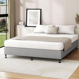 NNEED Bed Frame King Size Fabric Grey