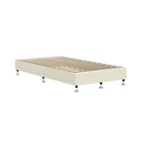 NNEED Bed Frame King Single Fabric Beige