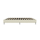 NNEED Bed Frame King Single Fabric Beige