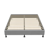 NNEED Bed Frame Queen Size Fabric Grey