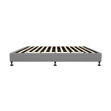 NNEED Bed Frame Queen Size Fabric Grey
