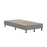 NNEED Bed Frame Single Size Fabric Grey