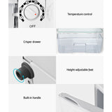 NNEDSZ 95L Bar Fridge White