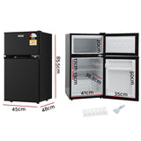 NNEDSZ 80L Bar Fridge Mini Freezer Refrigerator Black