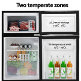 NNEDSZ 80L Bar Fridge Mini Freezer Refrigerator Black
