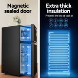 NNEDSZ 80L Bar Fridge Mini Freezer Refrigerator Black