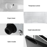 NNEDSZ 80L Bar Fridge Mini Freezer Refrigerator Black