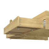 NNEED Queen Bed Frame with Charging Ports & 2 Drawers