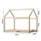 NNEED Wooden Bed Frame Single Pine Timber Platform