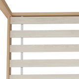 NNEED Kids Bed Frame With Single Mattress Set House Style Wooden