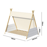 NNEED Kids Bed Frame Single Size Bed Wooden