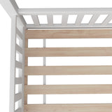 NNEED Kids Bed Frame With Single Mattress House Frame White