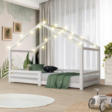 NNEED Kids Bed Frame Single Wooden Bedframe