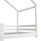 NNEED Kids Bed Frame With Single Mattress Set White