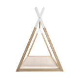 NNEED Wooden Bed Frame Single Teepee House Style