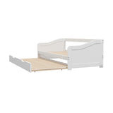 NNEED Trundle Bed Frame Daybed Single Size Wooden