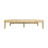 NNEED Bed Frame Double Size Pine Wood Bed Base