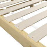NNEED Bed Frame King Size Pine Wood Bed Base